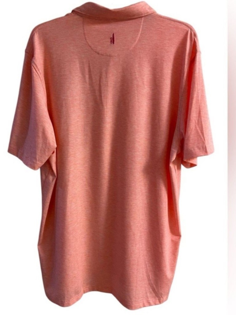 johnnie-O Coral Heather Polo Shirt XL - Picture 2 of 6